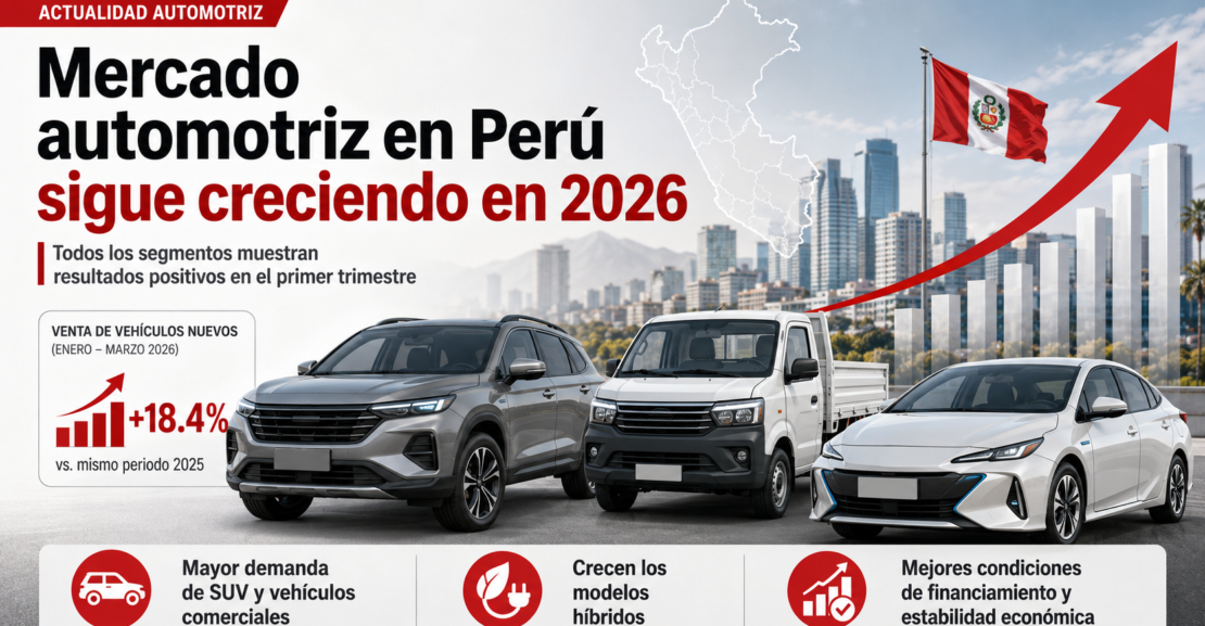 Venta de autos nuevos en Perú durante 2026