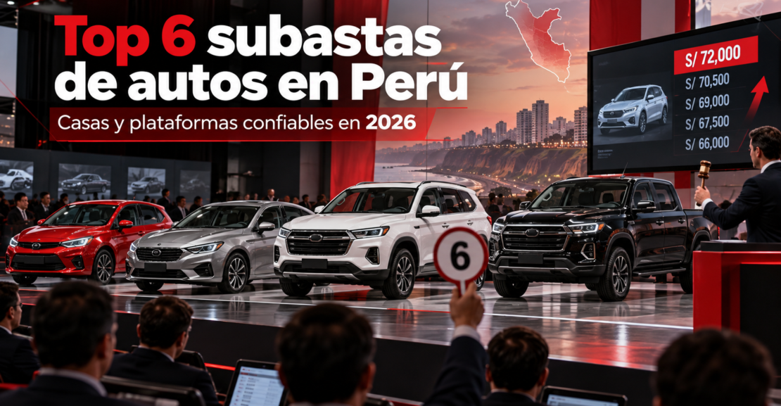 Subastas de autos en Perú: Top 6 casas y plataformas confiables en 2026